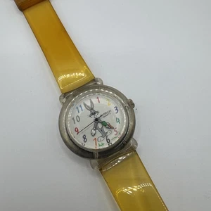 Vintage ARMITRON BUGS BUNNY Uhr Carrot Limited Clear 90er Looney Tunes NEUE BATTERIE - Bild 1 von 7