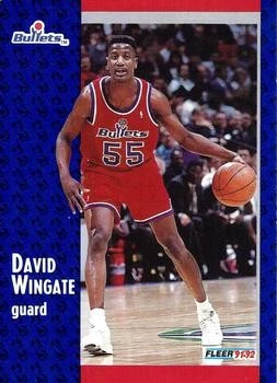 1991-92 Fleer #371 David Wingate - Image 1 of 2