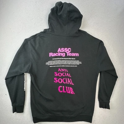 Anti Social Social Club Hoodie Mens XXL Black Gran Turismo Assc Racing Street - Image 1 of 4