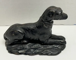 Vintage Gusseisen HUND Jagdhund RETRIEVER Briefbeschwerer Türstopper 3 1/2" x 5" - Bild 1 von 6