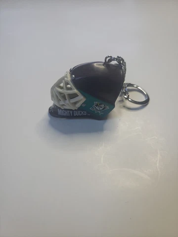 Anaheim Mighty Ducks Goalie Mask Helmet Lil Sports Brat Key Chain NHL Hockey Cover