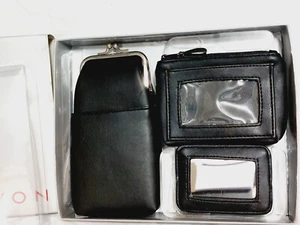 Avon Ready To Give Zubehör Set Classic Schwarz Geldbörsen Spiegel F73224-7 100% PVC - Bild 1 von 14