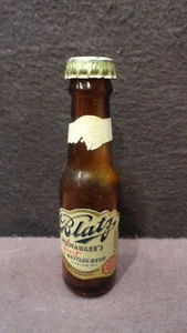 BLATZ Beer Bottle MINIATURE GLASS Vintage Pub Alcohol Brewery Souvenir - Picture 1 of 7