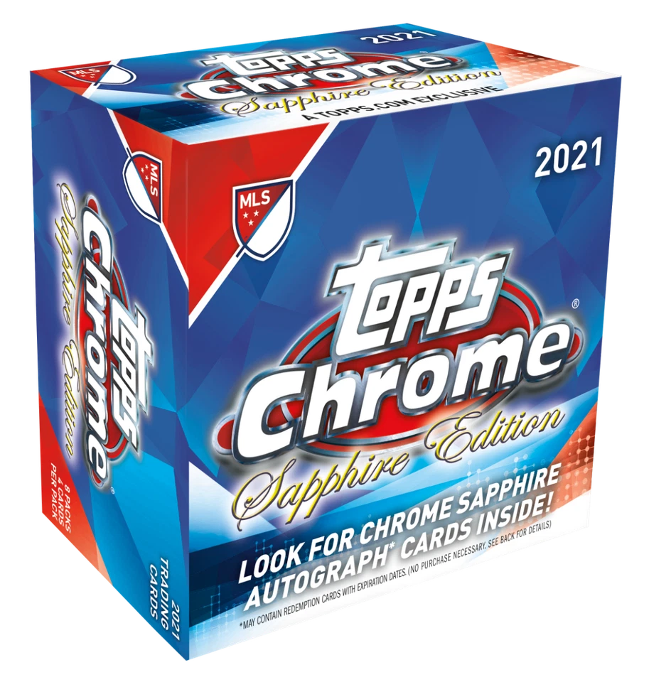 2021 Topps MLS Chrome Sapphire Edition SOCCER Sealed Hobby Box - Image 1 of 1