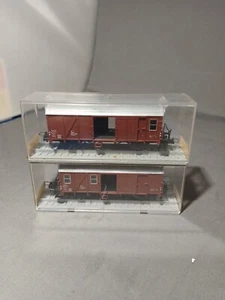 Trix H0 3410 DC Güterwagen der DB in OVP 2 STÜCK - Imagen 1 de 3