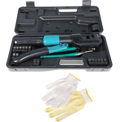 10 Ton Hydraulic Crimper Crimping Tool WIth 9 Dies Wire Battery Crimper Tool New - Image 1 of 4