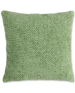 Cuscino decorativo Lush Decor intrecciato 18" x 18" reversibile verde chiaro - Foto 1 di 1