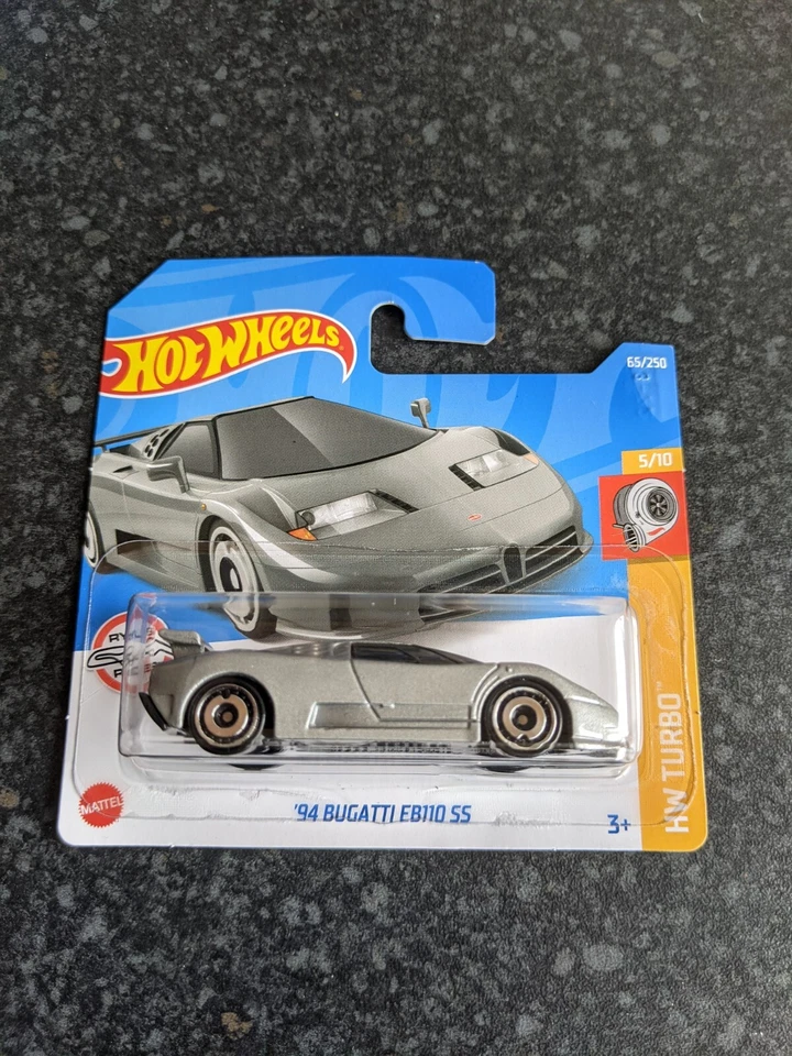 Hot Wheels HCX91	2022	HW Turbo	5/10	Bugatti	EB110 SS	110/250	Silver - Image 1 of 1