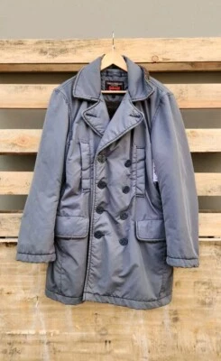 Chaquetón de nailon forrado vintage Schott Nyc de las Fuerzas Armadas de los Estados Unidos talla M gris Foto 1 de 4