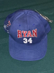 Vintage Nolan Ryan Texas Rangers American Needle MLB Adjustable Hat Blue HOF 99 - Picture 1 of 6