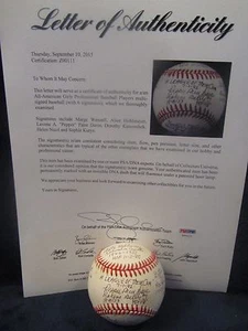 "A League of Their Own" Multi Autographed ONL (White) Baseball - Full PSA LOA - Picture 1 of 12