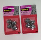 Scotch Nail-in Felt Chair Glides for Hard Floors 4 per pack / 2 packages