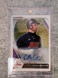 2021 Draft Picks White Sparkle - Ethan Wilson - Auto - One of One 💎💎 1/1 💎💎 - Picture 1 of 2