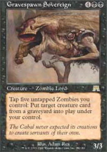 Japanese Gravespawn Sovereign ~ Lightly Played Onslaught Foreign Stock Image MTG - Image 1 of 1