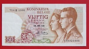 billet 50 francs belg. type 1966 - morin 46 b -esselen