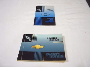 1996 CHEVROLET S-SERIES PICKUP OWNER'S MANUAL 2 PIECE SET, IN GOOD CONDITION - Picture 1 of 4