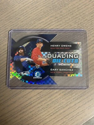 2014 Bowman Chrome Owen / Sanchez Dual-ing Die Cuts X-Fractor Rookie /25 #DDC-OS - Image 1 of 2