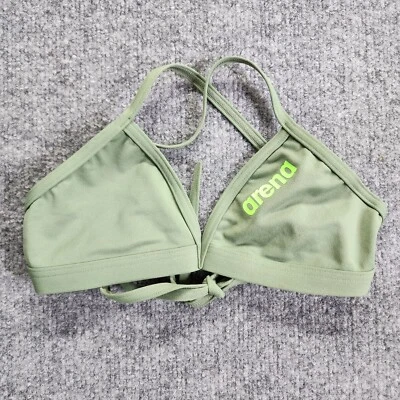 Top de bikini Arena para mujer talla 26 liso con lazo trasero MaxLife equipo natación verde Foto 1 de 4