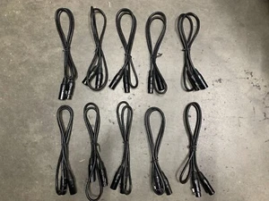 XLR (Mic) Audio Cable 3ft. Black Connectors (Pack of 10) - Picture 1 of 4