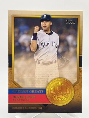 Derek Jeter 2012 Topps Golden Greats #GG-28 Insert Yankees HOF - Image 1 of 2