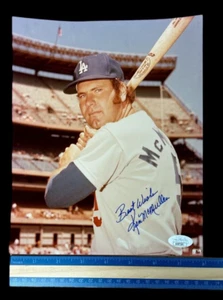 MLB LA DODGERS KEN McMULLEN HAND SIGNED AUTOGRAPHED 8X10" PHOTO JSACOA WM92624 - Picture 1 of 3