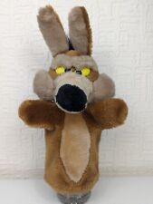 Vintage 1993 Warner Bros Looney Tunes WILE E. COYOTE Hand Puppet Plush
