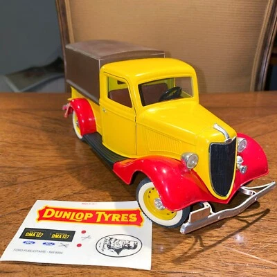 Solido Ford V8 Pick Up 1936 Dunlop Tyres Graphics Model Truck 1/19 Scale - Image 1 of 4