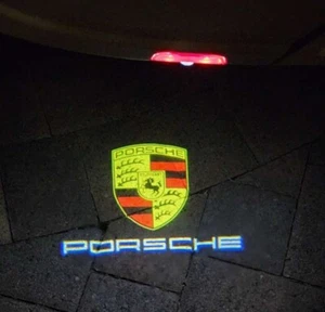 Projector LED Puddle Lights Fits Porsche 911 Boxster Cayman Panamera Models - Foto 1 di 2