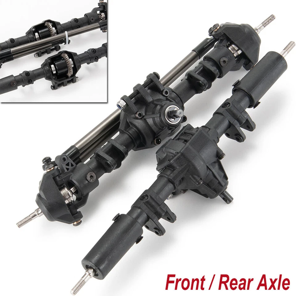 Front & Rear Diff Axle Set For 1:10 RC Crawler Axial SCX10 II 90046 90047 90027 - Image 1 of 1