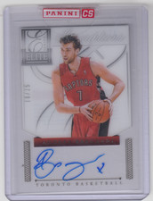 2012/13 PANINI ELITE SERIES ADREA BARGNANI AUTO AUTOGRAPH /25 CARD #47