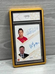 Cristiano Ronaldo / Alex Ferguson Topps Dinastía Automático - PERSONALIZADO Tarjeta Coleccionable Losa - Imagen 1 de 10