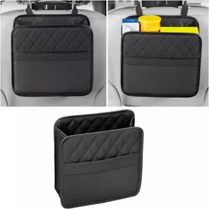 Car Seat Back Organizer, PU Leather Vehicle Backseat Hanging Storage Pocket, Mul - Picture 1 of 6