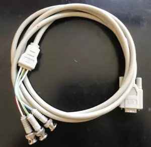 HP DB15 to BNC RGB Component Video Cable C2729-60014 6.5' VGA SVGA - Picture 1 of 3