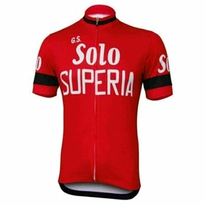 Solo Superia cycling Short Sleeve Jerseys Cycling Jersey Tops Riding Tops Retro - Picture 1 of 8