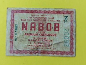 CERTIFICADO PREMIUM NABOB - 1 CUPÓN COMPLETO - Cacahuete Frágil - Imagen 1 de 2