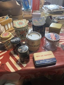 Lot of Vintage Tins - Nostalgic Vintage Kitchen Decor Tins 9 - Picture 1 of 15