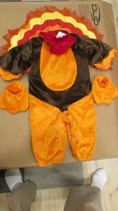 Little Gobbler Turkey Sz M 12-18 Mo Infant Character Baby Outfit Lined Costume - Picture 1 of 5