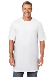 KingSize Men's Big & Tall Shrink-Less Lightweight Longer-Length Crewneck T-Shirt - Picture 1 of 25