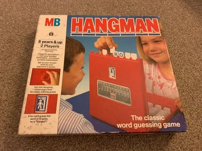 HANGMAN - VINTAGE MB GAMES 1994 - THE CLASSIC WORD GUESSING GAME RETRO - Image 1 of 4
