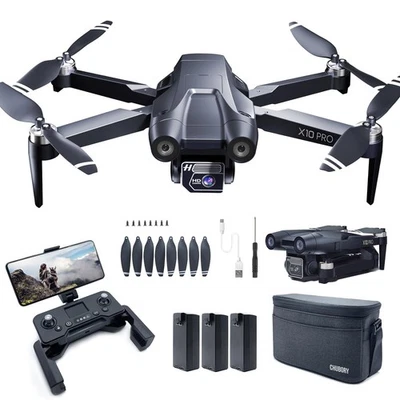 GPS Drone with Camera for Adults 4K UHD, X10 PRO, 90 Min Prolonged Flight Dur... - Image 1 of 4
