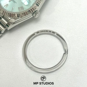 Llavero Rolex Chapado en Oro Blanco 18K Llavero AD VIP Regalo - Imagen 1 de 4