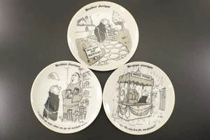 Brothers Juniper Publishers Syndicate Mini 4" COLLECTOR PLATE Set 3 1958 Vintage - Picture 1 of 7