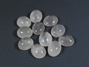 10 x 12 mm Natürlicher Rosenquarz Oval Cabochon Lose Edelstein 11 Stck. Lot 56 Karat Y996 - Bild 1 von 9