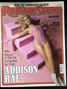 ROLLING STONE February 2025 ADDISON RAE Queen Of TikTok EMPIRE OF BLOOD - Picture 1 of 2