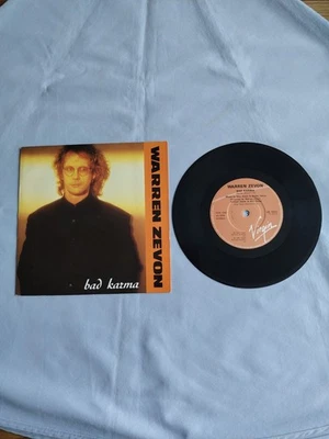 WARREN ZEVON "BAD KARMA" 1987 7" VINYL SINGLE IN A PICTURE SLEEVE - Image 1 of 4