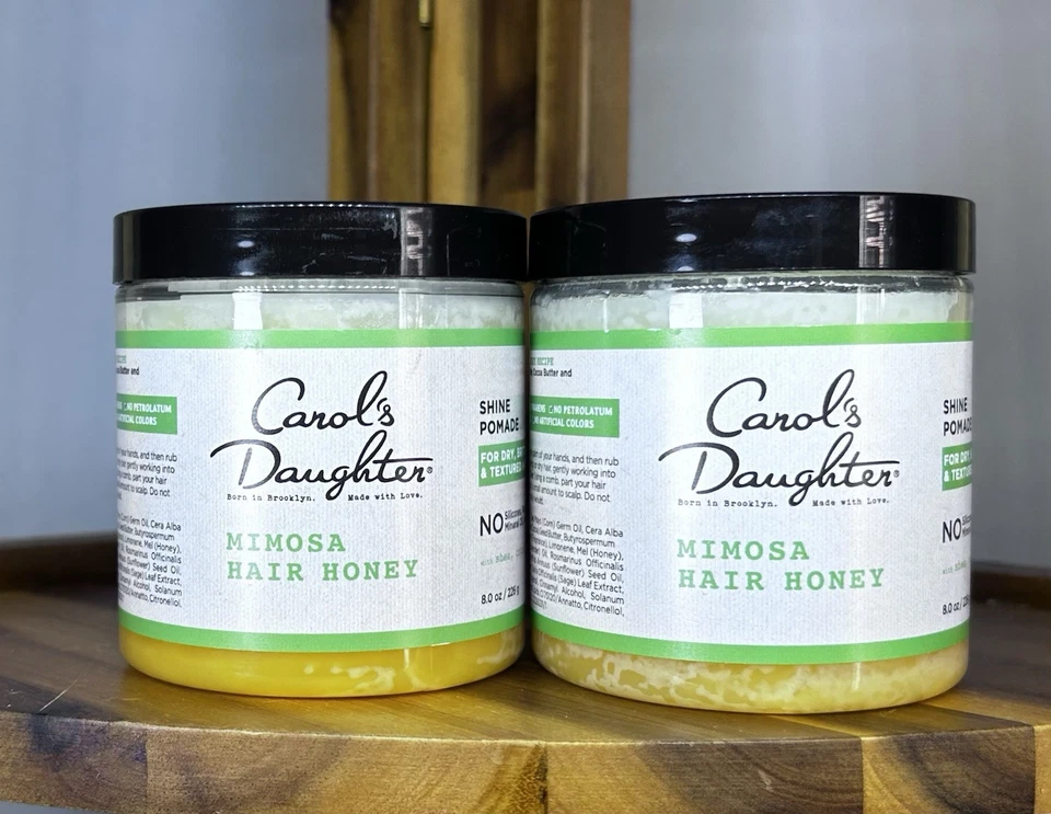 Lote de 2 pomada pomada brillo miel cabello mimosa hija de Carol karité y manteca de coco Foto 1 de 1