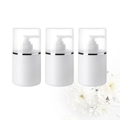  3 Pcs Bouteille Shampoing Vide Flacon Pompe Rechargeable Flacons À Lotion - Photo 1/4