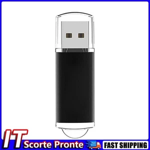 CW10029 Chiavetta USB 2.0 ad alta velocità con cappuccio trasparente (64 MB nera - Zdjęcie 1 z 12