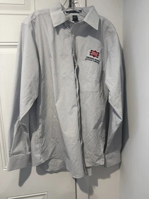 Dietz & Watson Men’s Embroidered Tattersall Check Employee Shirt L Button Down - Image 1 of 4