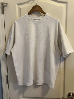 CAMISA DR ESSENTIALS OFF-WHITE TEXTURA PESADA S/S TALLA: L Foto 1 de 4